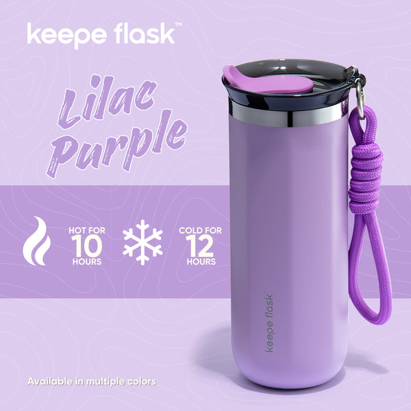 Keepe Flask Coffee Mug Stainless Steel Insulated Tumbler Hot and Cold Mugs Coffee with Lid 16.8oz